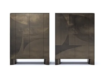 ABSTRACT - Brass highboard by Paolo Castelli - view 2
